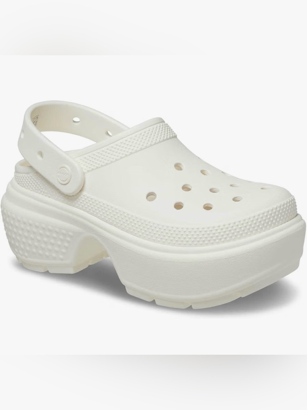 CROCS Platform Clog in White